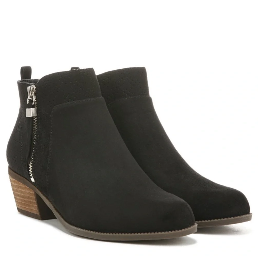 Dr. Scholl's Womens Brianna Ankle Bootie Black 7.5 M new